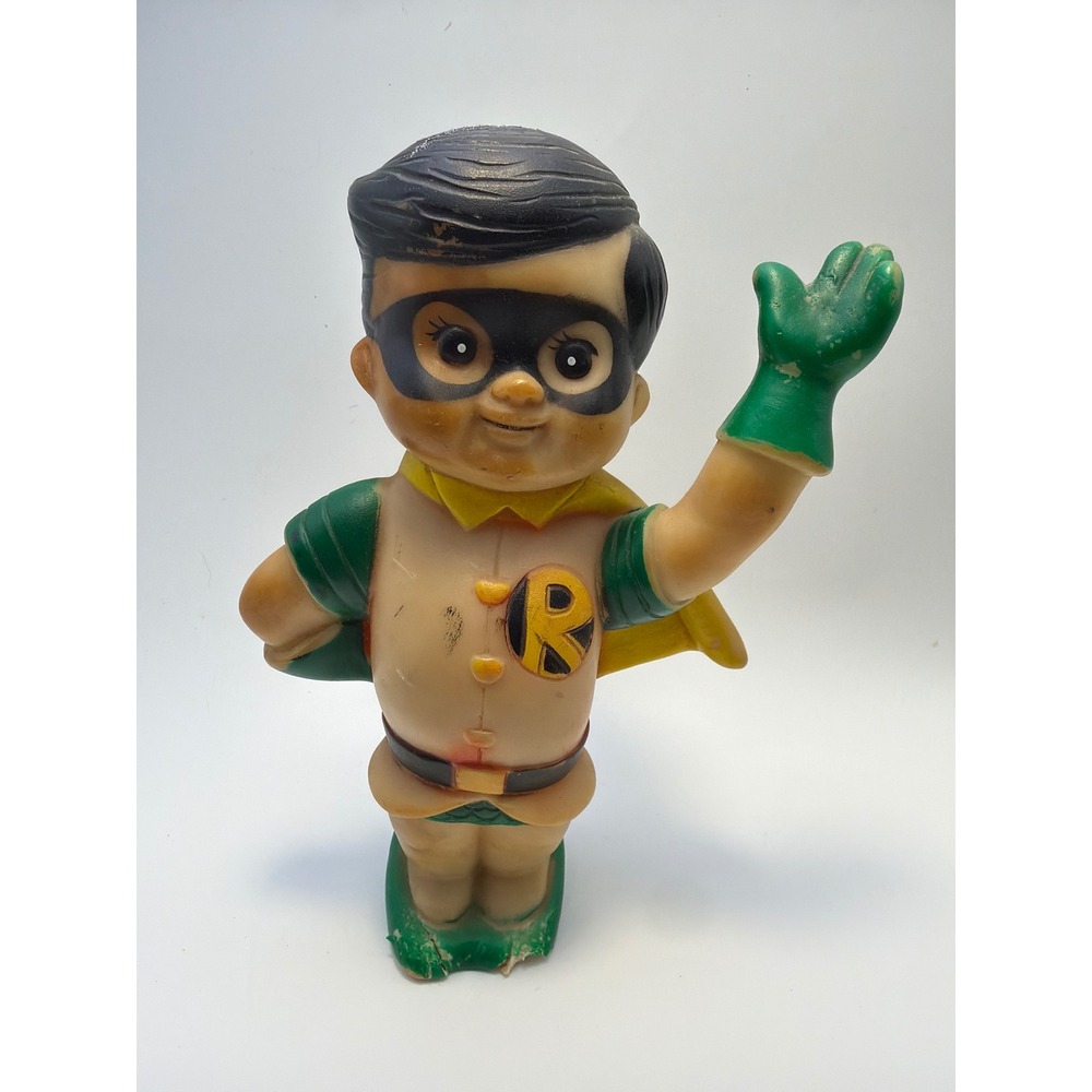 Vintage 1978 DC Comics Robin Super Junior Rubber Squeak Toy Figure Taiwan